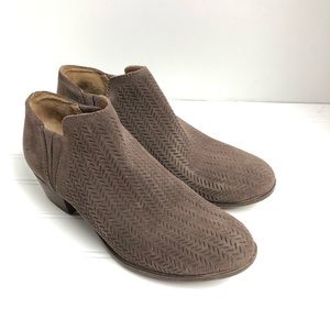 Lucky Brand Brown Perforated Booties